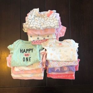Short Sleeved Newborn Onesie Bundle